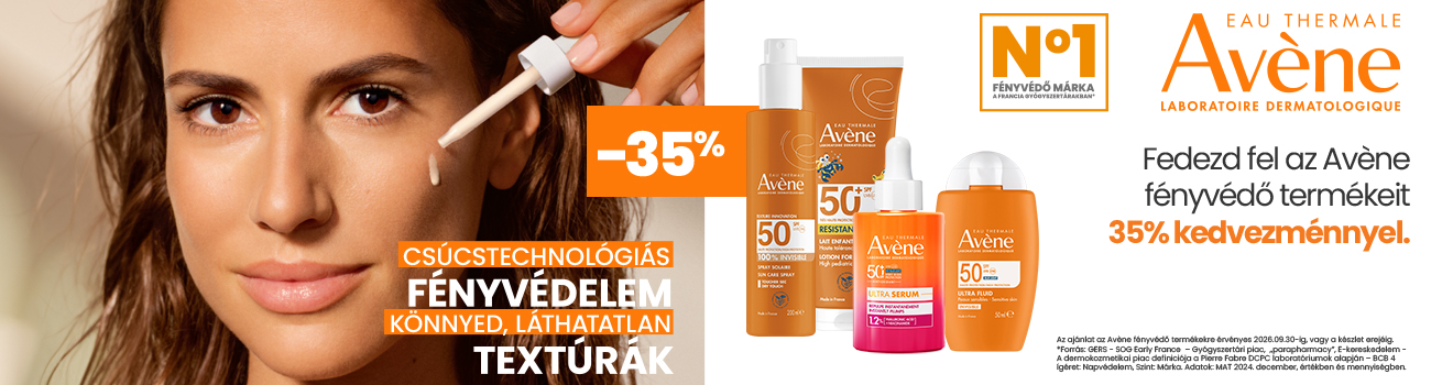 Avéne fényvédők 35% 2026.08.