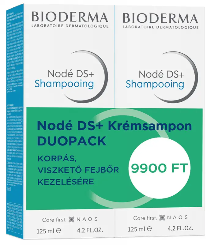 BIODERMA Nodé DS+ Krémsampon DUOPACK 2x125 ml BIODERMA Nodé DS+ Krémsampon DUOPACK 2x125 ml