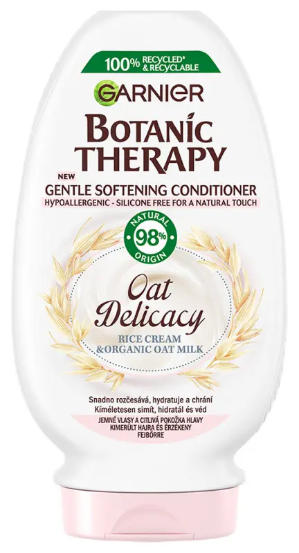 GARNIER Botanic Therapy Oat Delicacy Kíméletesen Nyugtató Balzsam 200 ml GARNIER Botanic Therapy Oat Delicacy Kíméletesen Nyugtató Balzsam 200 ml