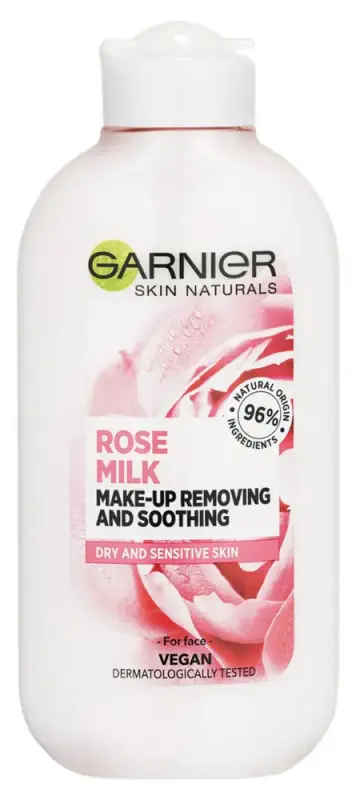 GARNIER Skin Naturals Botanicals Sminklemosó Tej Rózsavízzel 200 ml GARNIER Skin Naturals Botanicals Sminklemosó Tej Rózsavízzel 200 ml