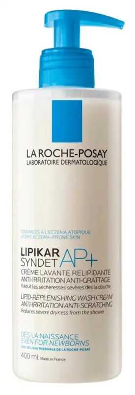 LA ROCHE-POSAY Lipikar Syndet AP+ Lipidpótló krém-tusfürdő 400 ml LA ROCHE-POSAY Lipikar Syndet AP+ Lipidpótló krém-tusfürdő 400 ml