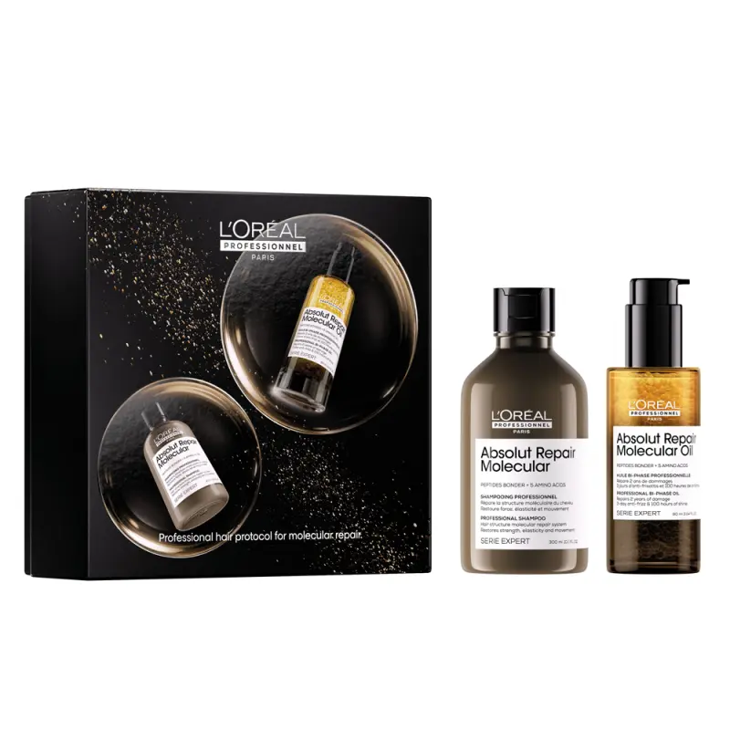 L'ORÉAL PROFESSIONNEL Absolut Repair Molecular XMAS DUO (300+90 ml) L'ORÉAL PROFESSIONNEL Absolut Repair Molecular XMAS DUO (300+90 ml)
