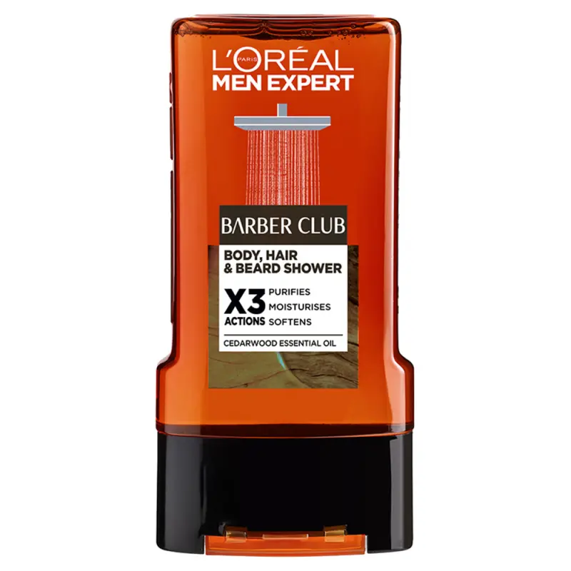 L'ORÉAL PARIS Men Expert Barber Club test-, haj- és szakálltisztító 300 ml L'ORÉAL PARIS Men Expert Barber Club test-, haj- és szakálltisztító 300 ml