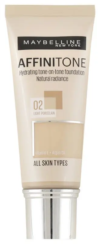 MAYBELLINE Affinitone hidratáló alapozó, 02 Light Porcelain (30 ml) MAYBELLINE Affinitone hidratáló alapozó, 02 Light Porcelain (30 ml)