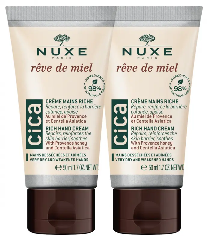 NUXE Reve de Miel Cica gazdag kézkrém DUOPACK 2x50 ml NUXE Reve de Miel Cica gazdag kézkrém DUOPACK 2x50 ml