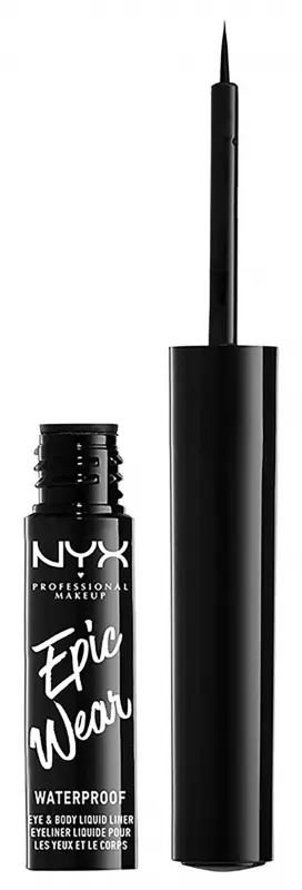 NYX PROFESSIONAL MAKEUP Epic Wear Semi-Permanent Liquid Liner - Black (3,5 ml) NYX PROFESSIONAL MAKEUP Epic Wear Semi-Permanent Liquid Liner - Black (3,5 ml)
