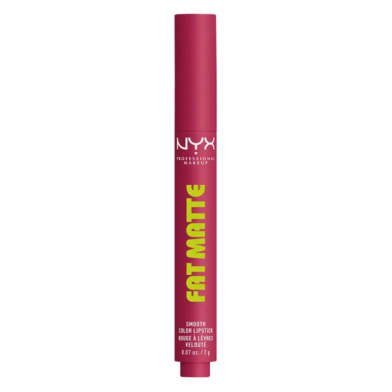 NYX PROFESSIONAL MAKEUP Fat Matte Smooth Color Lipstick matt hatású ajakrúzs 12 Blush Blanket 2 g NYX PROFESSIONAL MAKEUP Fat Matte Smooth Color Lipstick matt hatású ajakrúzs 12 Blush Blanket 2 g