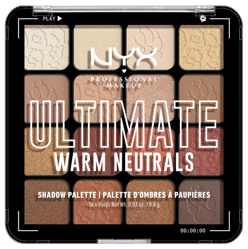 NYX PROFESSIONAL MAKEUP Ultimate Shadow Palette - Warm Neutrals NYX PROFESSIONAL MAKEUP Ultimate Shadow Palette - Warm Neutrals