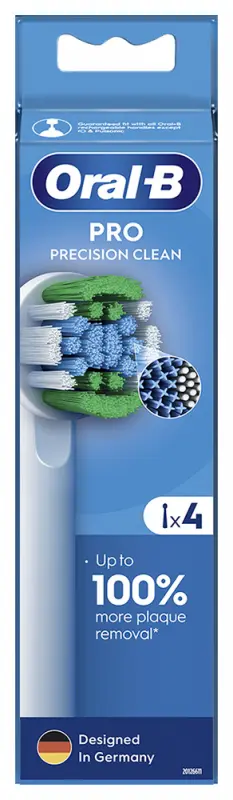 ORAL-B EB20-4 Precision Clean Pótfej 4 db - X-sörte ORAL-B EB20-4 Precision Clean Pótfej 4 db - X-sörte