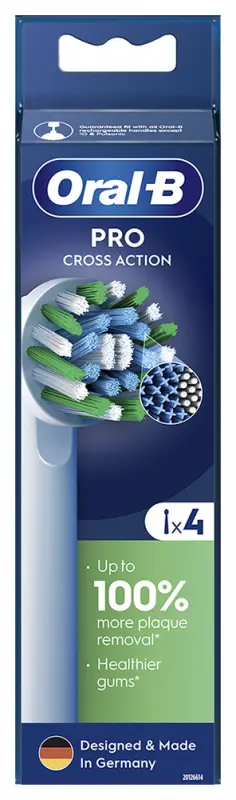 ORAL-B EB50-4 Cross Action Pótfej 4 db - X-sörte ORAL-B EB50-4 Cross Action Pótfej 4 db - X-sörte