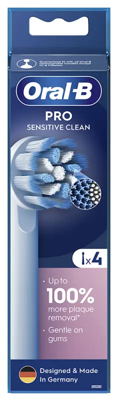 ORAL-B EB60-4 Sensitive Clean Pótfej 4 db - X-sörte ORAL-B EB60-4 Sensitive Clean Pótfej 4 db - X-sörte