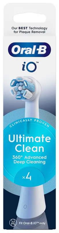 ORAL-B iO Ultimate Clean Pótfej Fehér 4 db ORAL-B iO Ultimate Clean Pótfej Fehér 4 db