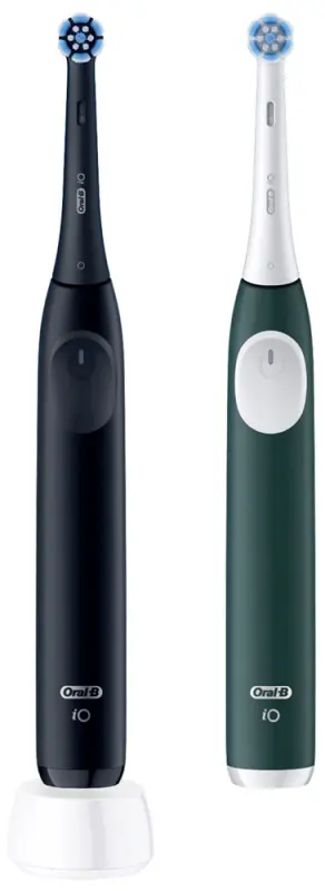 ORAL-B iO2 Elektromos Fogkefe DUOPACK Night Black + Forest Green ORAL-B iO2 Elektromos Fogkefe DUOPACK Night Black + Forest Green