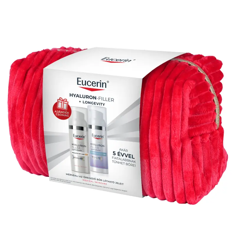 EUCERIN Hyaluron-Filler+Longevity Epigenetic ajándékcsomag (50+50 ml) EUCERIN Hyaluron-Filler+Longevity Epigenetic ajándékcsomag (50+50 ml)