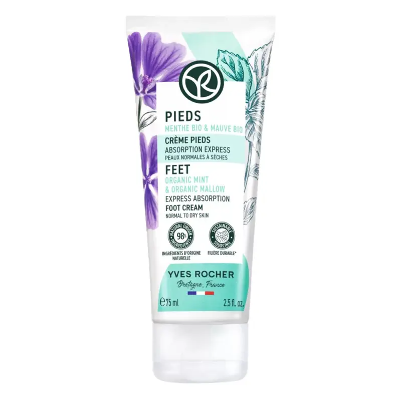 YVES ROCHER Expressz felszívódású lábkrém 75 ml YVES ROCHER Expressz felszívódású lábkrém 75 ml
