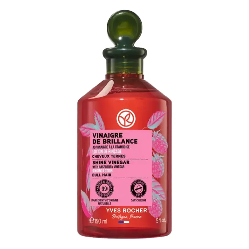 YVES ROCHER Vinaigre de Brillance Fényt adó hajleöblítő ecet málnával 150 ml YVES ROCHER Vinaigre de Brillance Fényt adó hajleöblítő ecet málnával 150 ml
